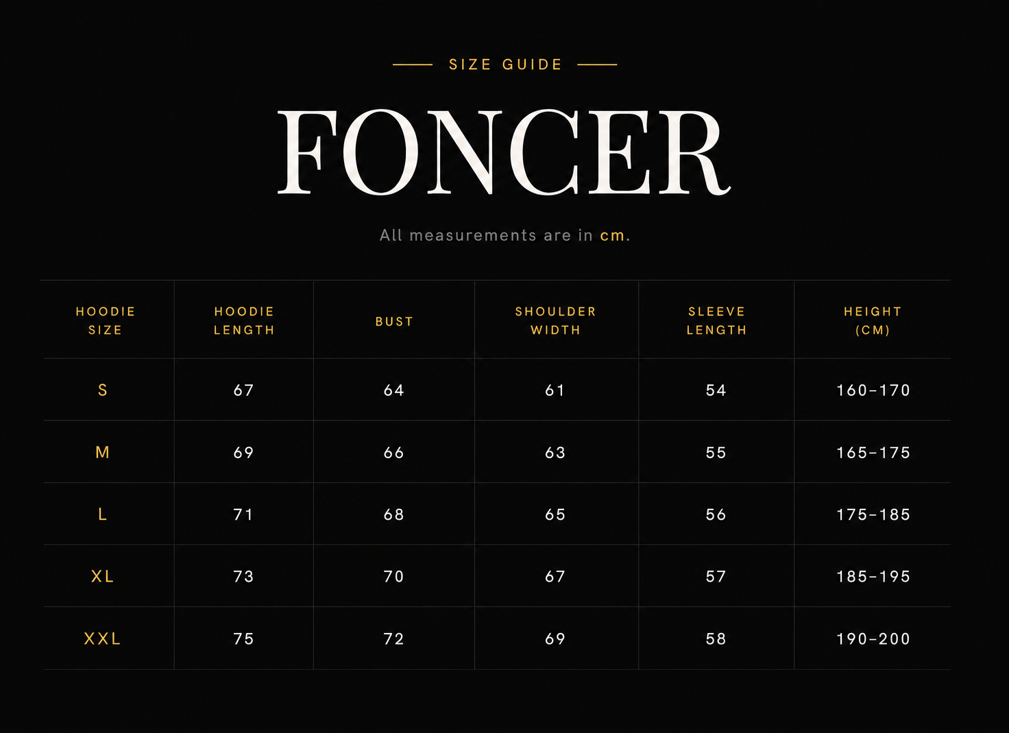 Size guide